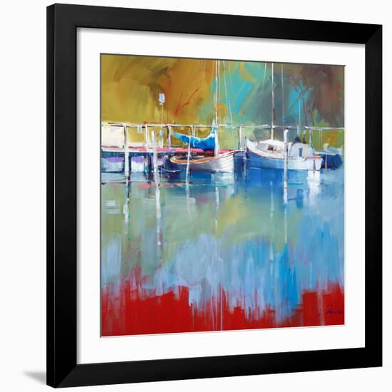 Masts at Metung-Craig Trewin Penny-Framed Art Print