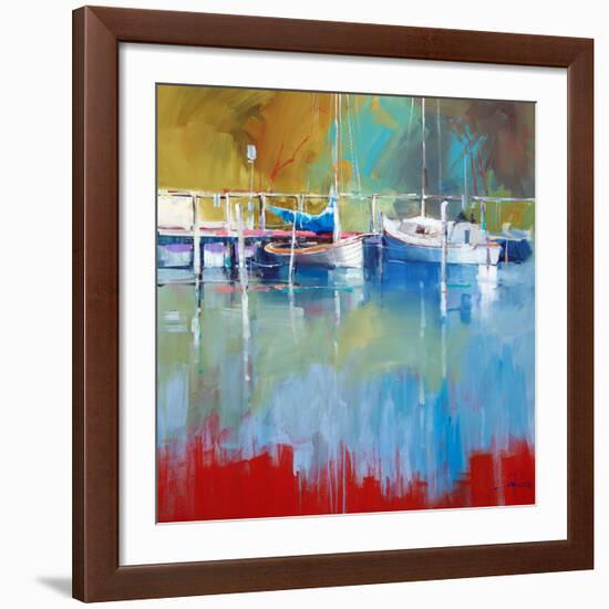 Masts at Metung-Craig Trewin Penny-Framed Art Print