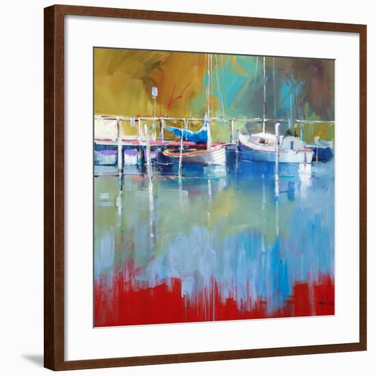 Masts at Metung-Craig Trewin Penny-Framed Art Print