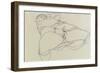 Masturbating Woman with Legs Spread, 1913-Egon Schiele-Framed Giclee Print