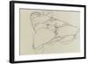 Masturbating Woman with Legs Spread, 1913-Egon Schiele-Framed Giclee Print