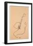 Masturbating Woman Without Head, 1918-Egon Schiele-Framed Giclee Print