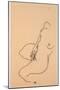 Masturbating Woman Without Head, 1918-Egon Schiele-Mounted Giclee Print
