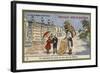 Mat Seller in Square in Mexico-null-Framed Giclee Print