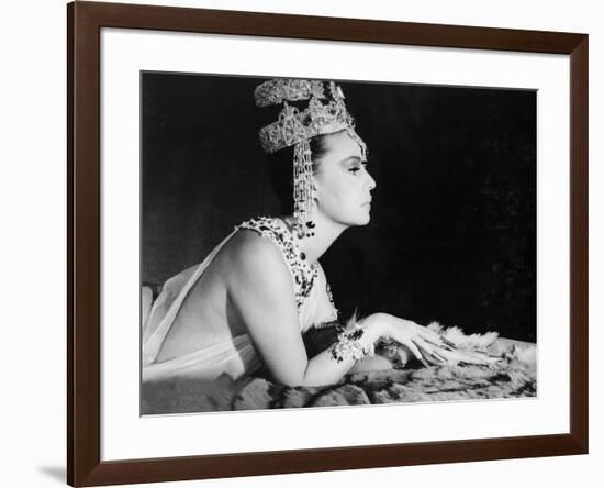 Mata-Hari agent H.21 by JeanLouisRichard with Jeanne Moreau, 1964 (b/w photo)-null-Framed Photo