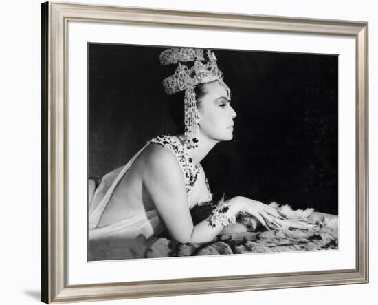 Mata-Hari agent H.21 by JeanLouisRichard with Jeanne Moreau, 1964 (b/w photo)-null-Framed Photo