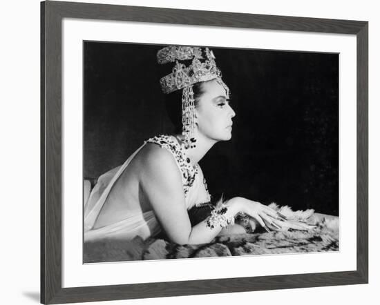 Mata-Hari agent H.21 by JeanLouisRichard with Jeanne Moreau, 1964 (b/w photo)-null-Framed Photo