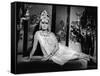 Mata-Hari agent H.21 by JeanLouisRichard with Jeanne Moreau, 1964 (b/w photo)-null-Framed Stretched Canvas