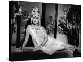 Mata-Hari agent H.21 by JeanLouisRichard with Jeanne Moreau, 1964 (b/w photo)-null-Stretched Canvas