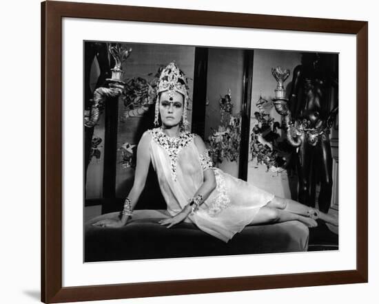 Mata-Hari agent H.21 by JeanLouisRichard with Jeanne Moreau, 1964 (b/w photo)-null-Framed Photo