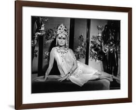 Mata-Hari agent H.21 by JeanLouisRichard with Jeanne Moreau, 1964 (b/w photo)-null-Framed Photo