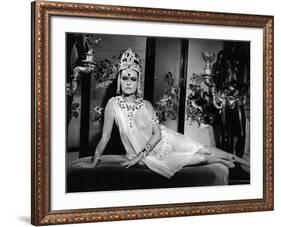 Mata-Hari agent H.21 by JeanLouisRichard with Jeanne Moreau, 1964 (b/w photo)-null-Framed Photo