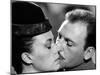 Mata-Hari agent H.21 by JeanLouisRichard with Jeanne Moreau and Jean-Louis Trintignant, 1964 (b/w p-null-Mounted Photo