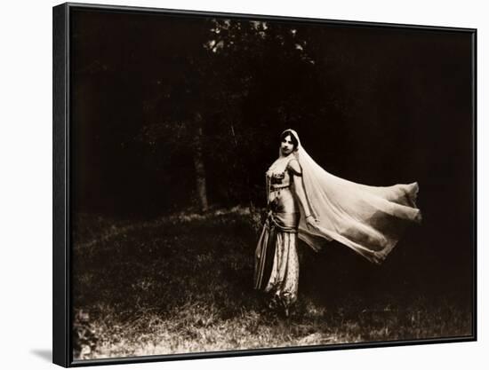 Mata Hari dancing, ca. 1910-null-Framed Photo