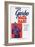 Mata Hari, Greta Garbo, 1931-null-Framed Art Print