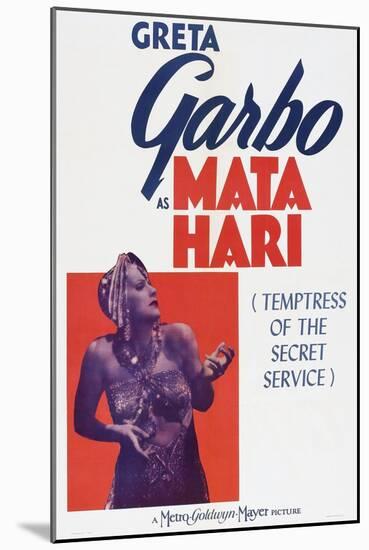 Mata Hari, Greta Garbo, 1931-null-Mounted Art Print