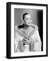 Mata Hari, Greta Garbo, Portrait by Clarence Sinclair Bull, 1931-null-Framed Photo