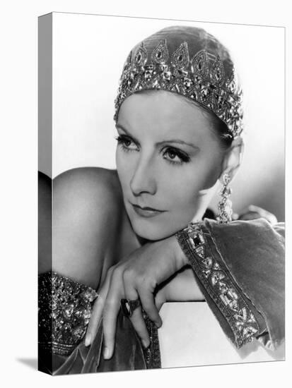 Mata Hari, Greta Garbo, Portrait by Clarence Sinclair Bull, 1931-null-Stretched Canvas