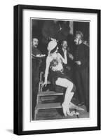 Mata Hari in the Wings with a Fireman, C.1905-null-Framed Premium Giclee Print