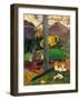 Mata Mua (In Olden Time), 1892-Paul Gauguin-Framed Giclee Print