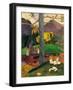 Mata Mua (In Olden Time), 1892-Paul Gauguin-Framed Giclee Print