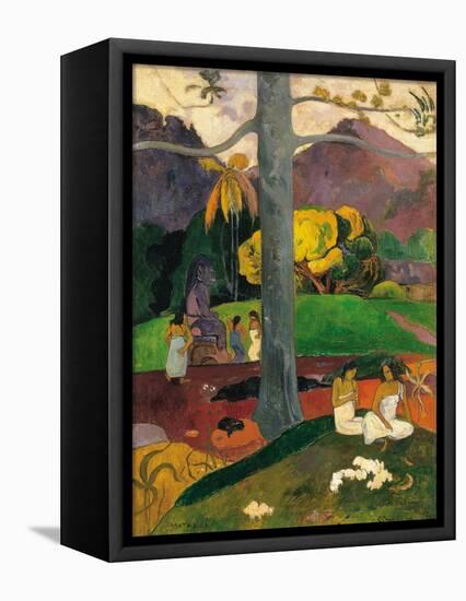Mata Mua (In Olden Time), 1892-Paul Gauguin-Framed Stretched Canvas