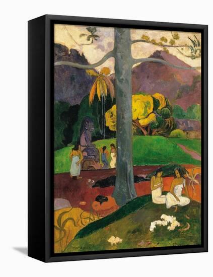 Mata Mua (In Olden Time), 1892-Paul Gauguin-Framed Stretched Canvas