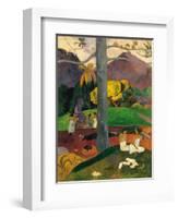 Mata Mua (In Olden Time), 1892-Paul Gauguin-Framed Giclee Print