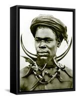 Matabele Warrior, 1923-null-Framed Stretched Canvas
