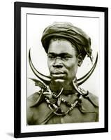 Matabele Warrior, 1923-null-Framed Photographic Print