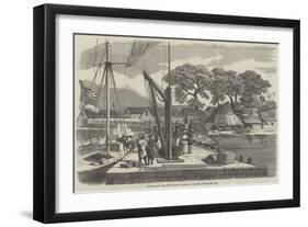 Matacong, on the West Coast of Africa, the Pier, Warehouses, Etc-null-Framed Giclee Print