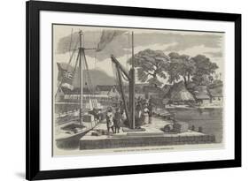 Matacong, on the West Coast of Africa, the Pier, Warehouses, Etc-null-Framed Giclee Print