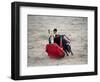 Matador and a Bull in a Bullring, Lima, Peru-null-Framed Photographic Print