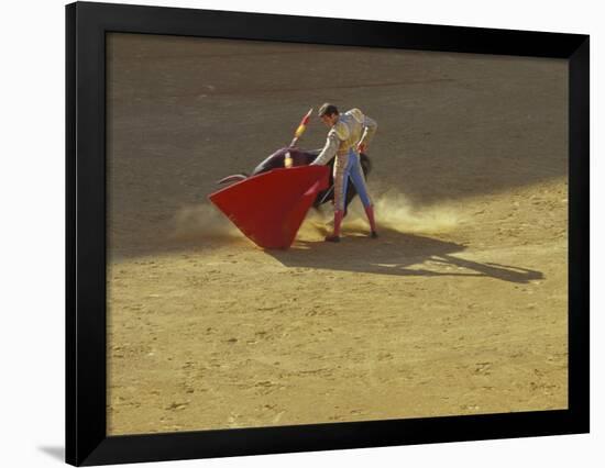 Matador and Bull, Andalucia, Spain-Merrill Images-Framed Photographic Print