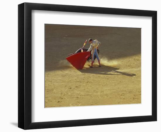 Matador and Bull, Andalucia, Spain-Merrill Images-Framed Photographic Print