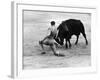 Matador Julian Marin and Bull in the Ring for a Bullfight During the Fiesta de San Ferman-Tony Linck-Framed Premium Photographic Print