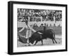 Matador Luis Miguel Dominguin During Bullfight-James Burke-Framed Premium Photographic Print