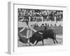 Matador Luis Miguel Dominguin During Bullfight-James Burke-Framed Premium Photographic Print