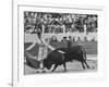 Matador Luis Miguel Dominguin During Bullfight-James Burke-Framed Premium Photographic Print