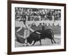 Matador Luis Miguel Dominguin During Bullfight-James Burke-Framed Premium Photographic Print