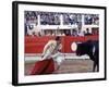 Matador Luis Miguel Dominguin Performing During a Mano a Mano Bullfight at the Bayonne Bullring-James Burke-Framed Premium Photographic Print