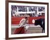 Matador Luis Miguel Dominguin Performing During a Mano a Mano Bullfight at the Bayonne Bullring-James Burke-Framed Premium Photographic Print