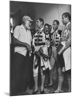 Matador Luis Miguel Dominguin with American Writer Ernest Hemingway-James Burke-Mounted Premium Photographic Print