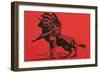 Matador with Muleta Pass-null-Framed Art Print