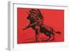 Matador with Muleta Pass-null-Framed Art Print