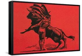 Matador with Muleta Pass-null-Framed Stretched Canvas