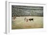 Matador Working with Muleta-null-Framed Art Print