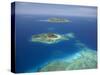 Matamanoa Island and Coral Reef, Mamanuca Islands, Fiji-David Wall-Stretched Canvas