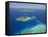 Matamanoa Island and Coral Reef, Mamanuca Islands, Fiji-David Wall-Framed Stretched Canvas