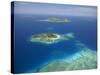 Matamanoa Island and Coral Reef, Mamanuca Islands, Fiji-David Wall-Stretched Canvas